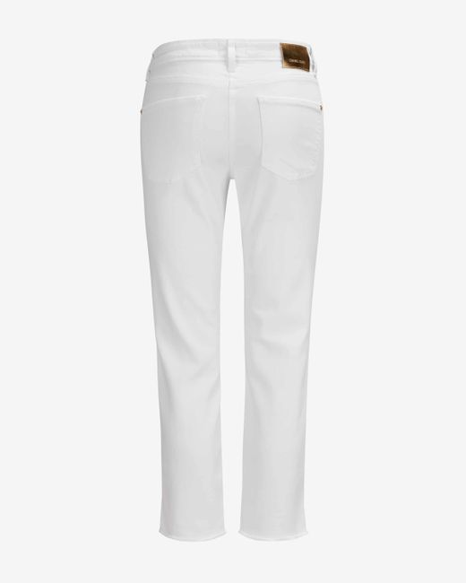 Cambio White Piper 7/8-Jeans Short