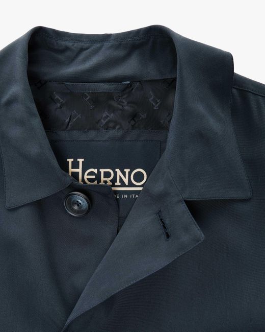 Herno Seiden-Mantel in Blue für Herren