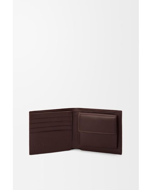 Loewe Brown Cats Bifold Coin Wallet for men