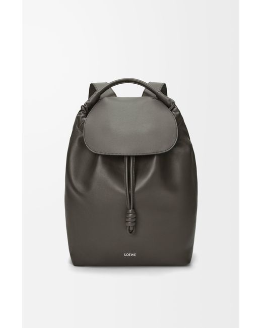 Loewe Black Flamenco Backpack In Shiny Supple Calfskin for men