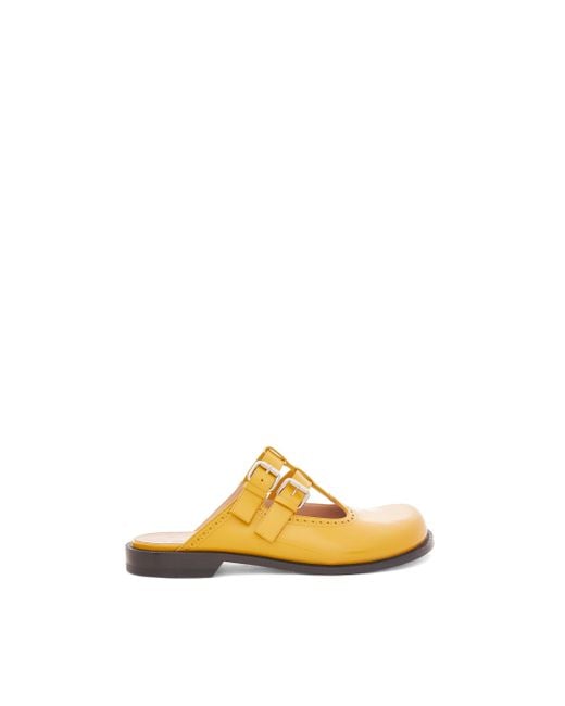Loewe Yellow Campo Mary Jane Mule In Calfskin for men