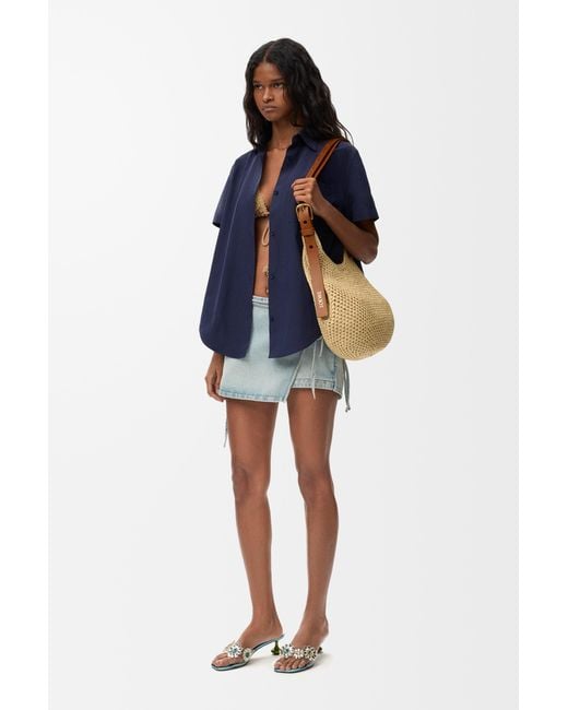 Loewe Blue Short Sleeve Shirt