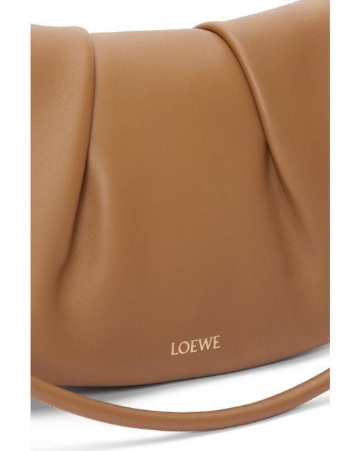 Loewe White Luxury Paseo Satchel In Shiny Nappa Calfskin For