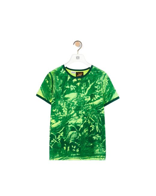 Loewe Green Luxury Slim Fit T-shirt In Cotton