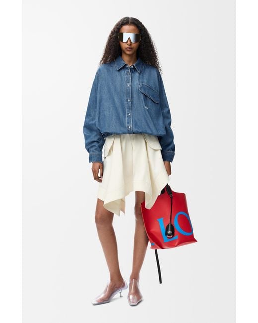Loewe Blue Belted Shirt