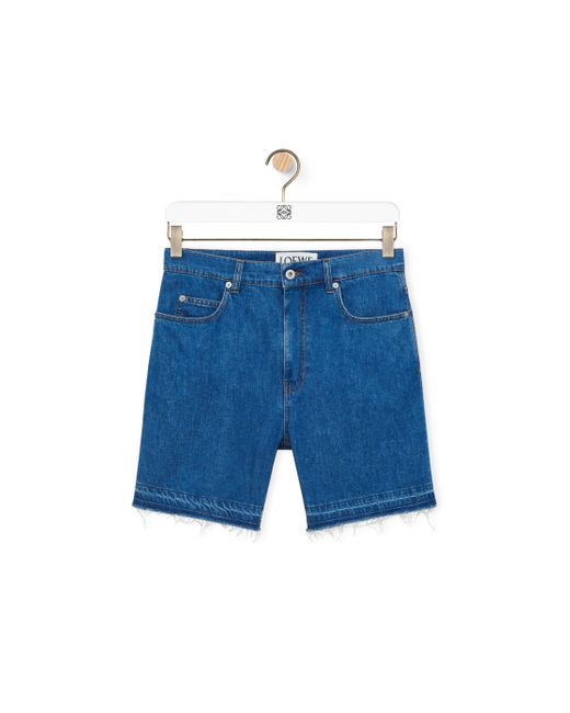 Loewe Blue Shorts In Denim for men