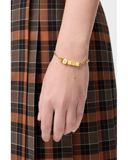 Loewe Black Pebble Cube Bracelet