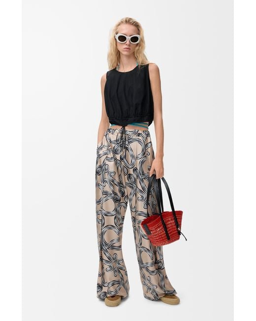 Loewe White Elasticated Trousers