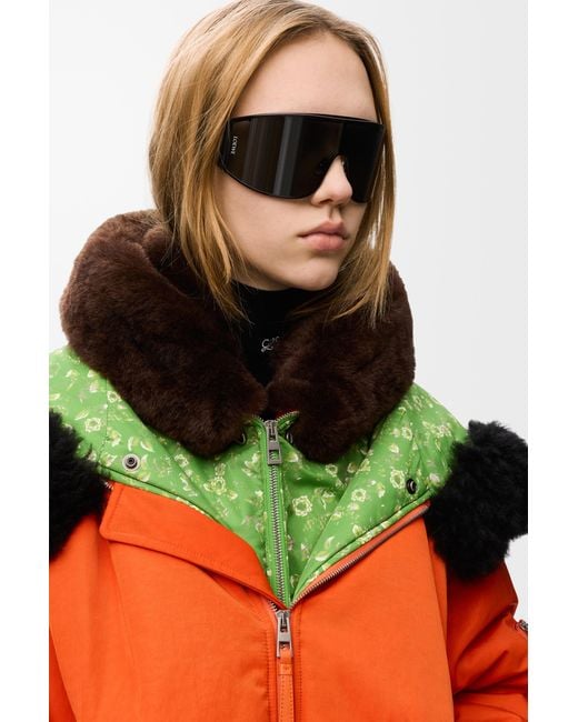 Loewe Black Speed Shield Sunglasses For