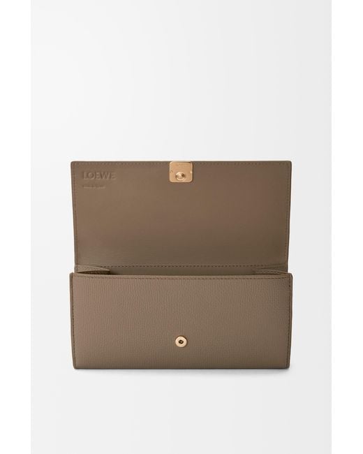 Loewe Brown Anagram Continental Wallet