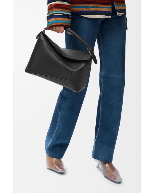 Loewe Black Medium Puzzle Edge Bag