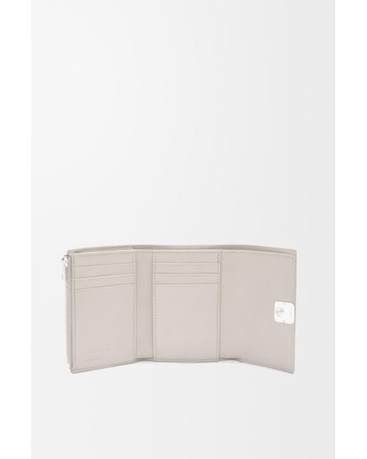 Loewe White Anagram Small Vertical Wallet