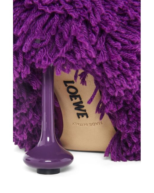 Loewe Purple Toy Rug Pumps 90