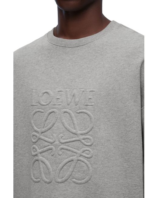 Loewe Gray Relaxed Fit Sweatshirt for men