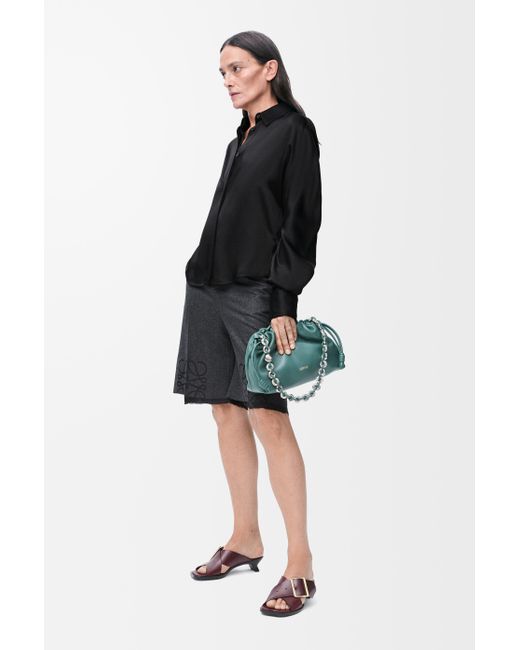 Camisa En Viscosa Mujer Loewe de color Black