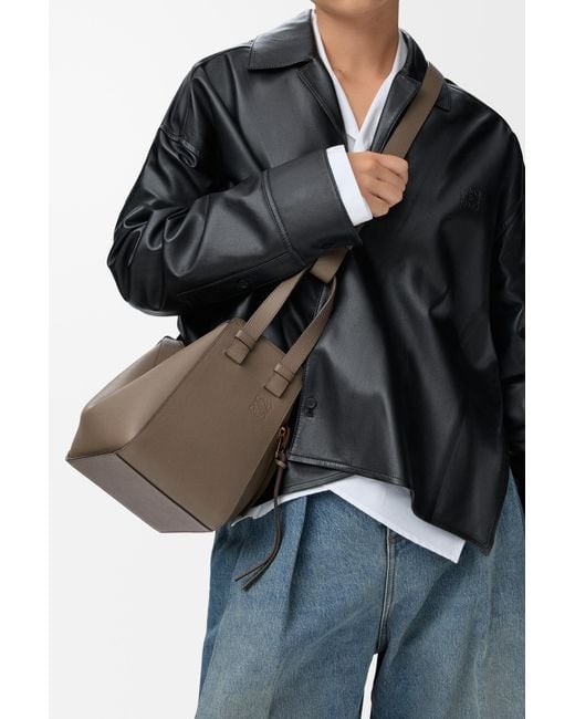 Loewe Gray Compact Hammock Bag