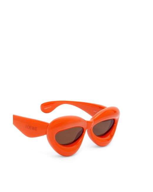 Loewe Orange Inflated Cateye Sunglasses In Nylon