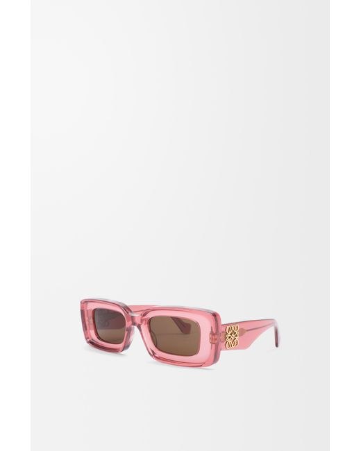 Loewe Pink Rectangular Sunglasses Mujer