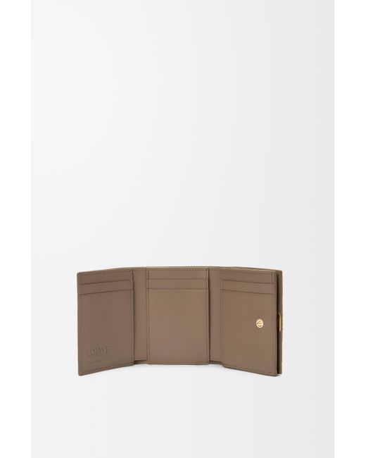 Loewe Gray Anagram Trifold Wallet