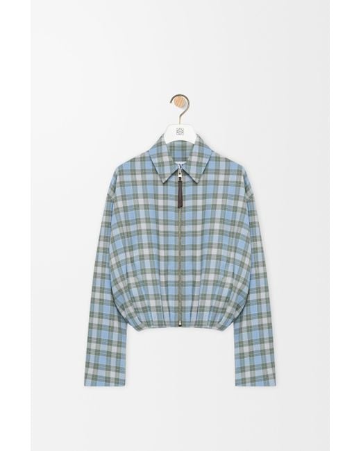 Loewe Blue Draped Jacket