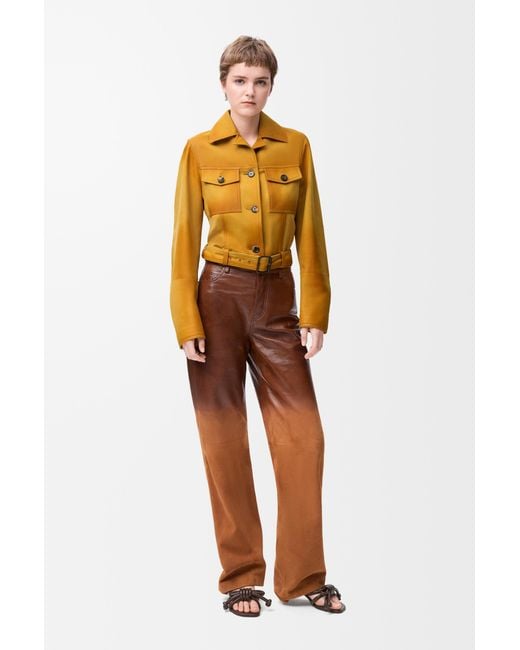 Loewe Yellow Cropped Jacket