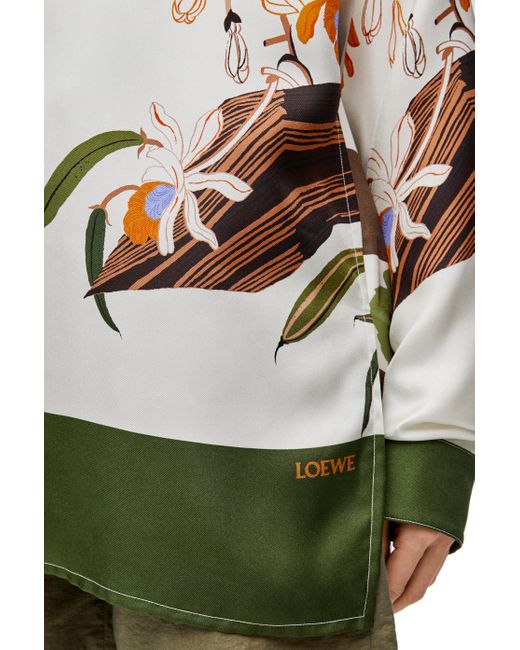 Loewe White Luxury Shirt In Silk