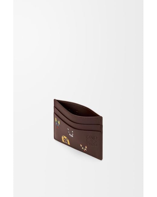 Loewe White Cats Plain Cardholder for men
