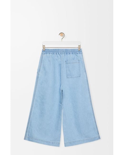 Loewe Blue Cropped Trousers