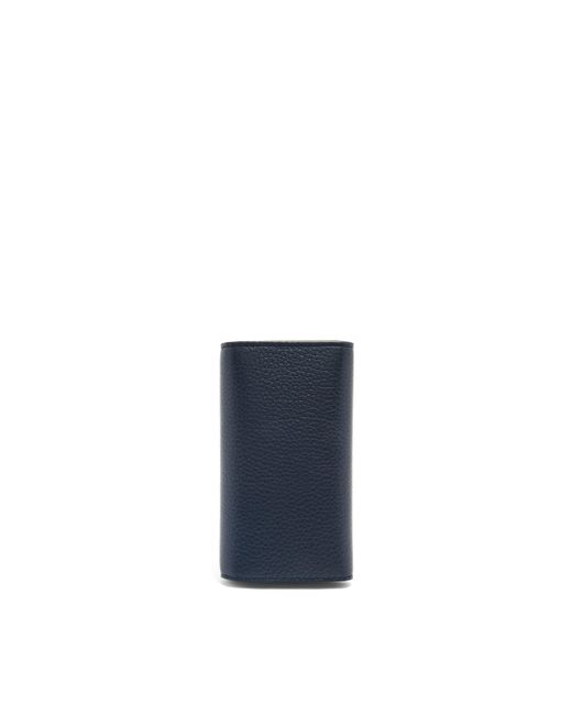 Loewe Blue Key Case In Soft Grained Calfskin for men