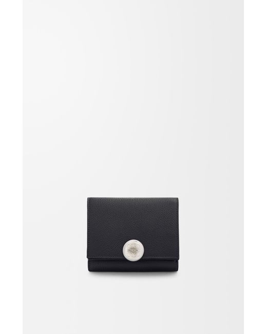 Loewe White Pebble Trifold Wallet
