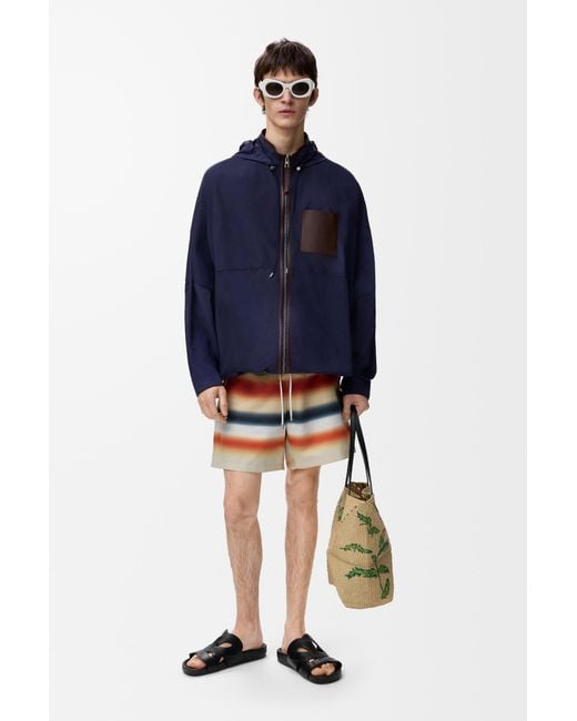 Loewe Blue Hooded Jacket for men