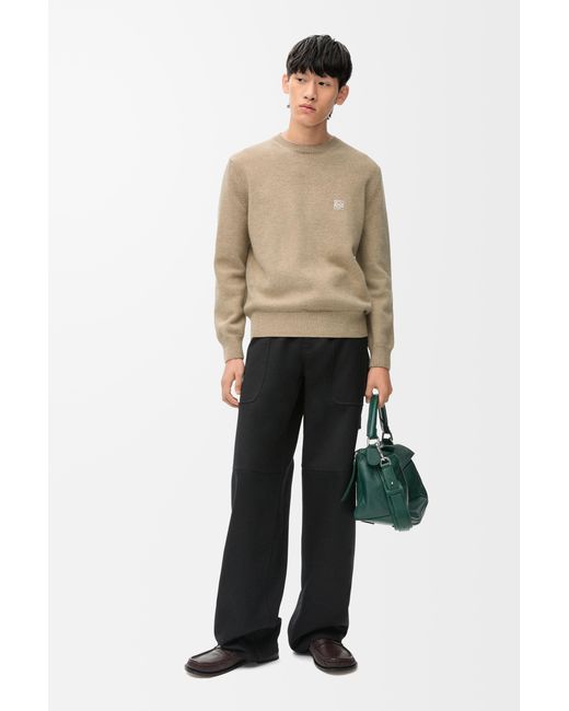 Loewe Natural Anagram Crew Neck Jumper for men