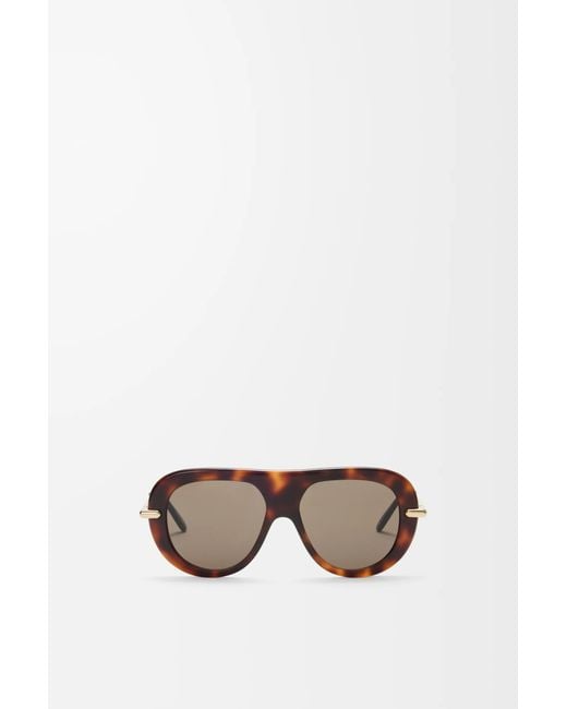 Loewe Black Pilot Slim Sunglasses For