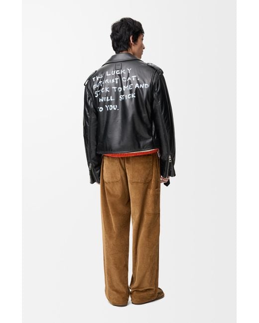 Loewe Black Biker Jacket for men