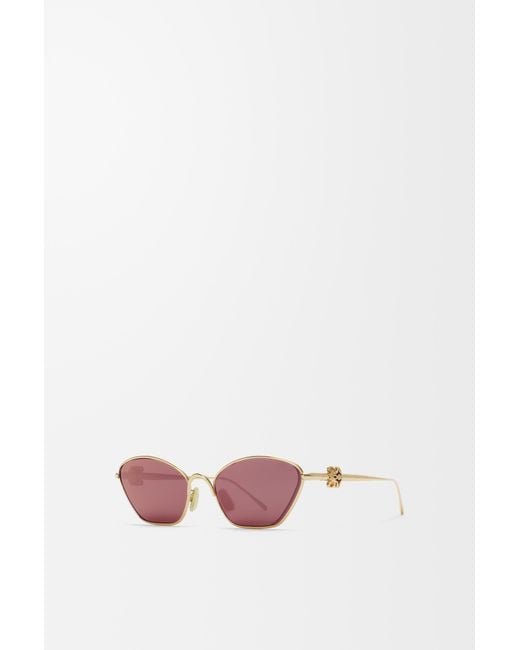 Loewe Pink Anagram Bombé Hexagon Sunglasses For