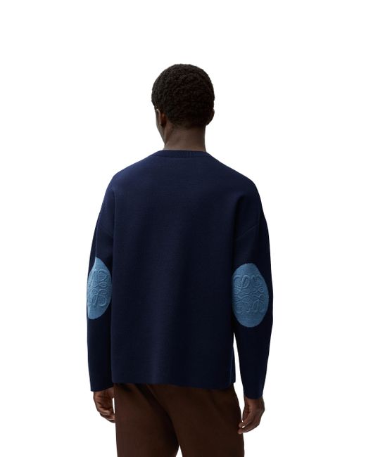 Loewe Blue Sweater In Wool for men