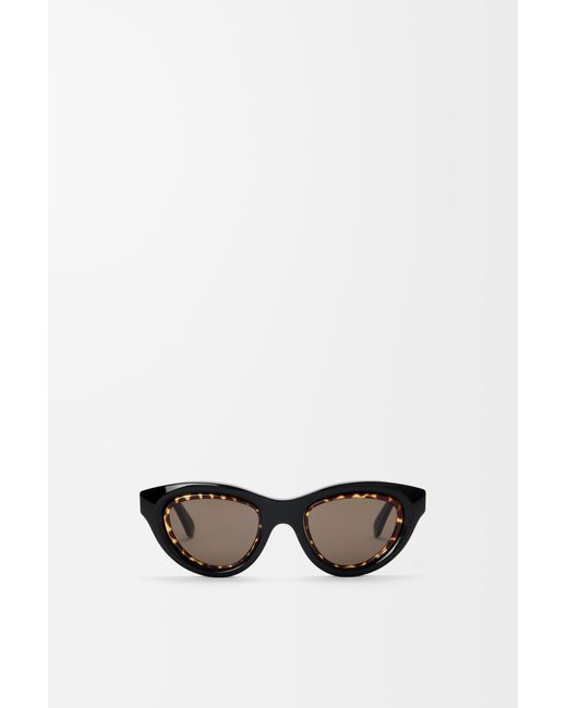 Loewe White Mini Anagram Cateye Sunglasses For