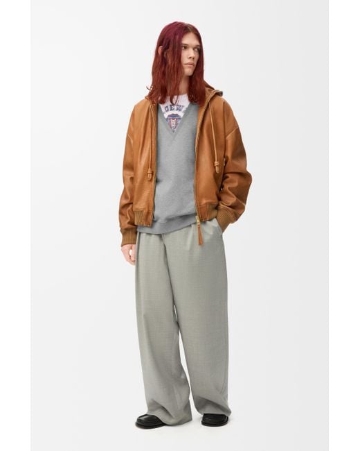 Sudadera En Algodónsize Hombre Loewe de hombre de color Gray