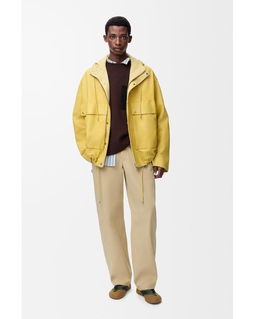 Loewe Yellow Short Parka for men