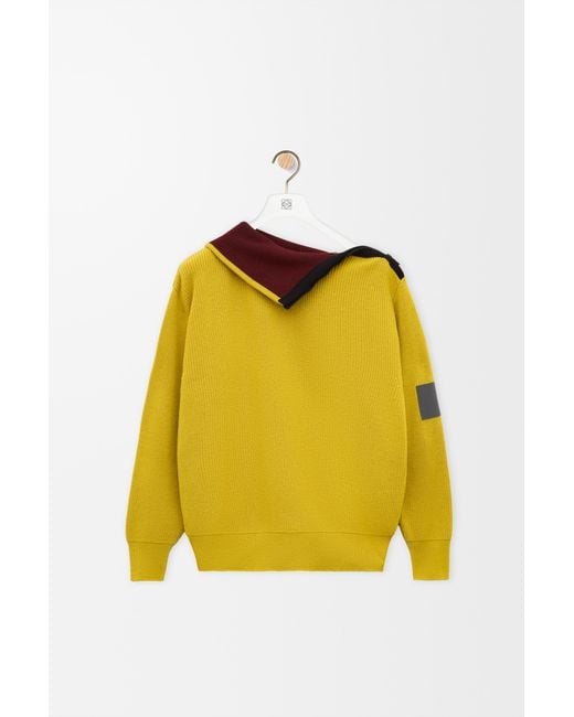 Loewe Yellow Zip-Up Sweater
