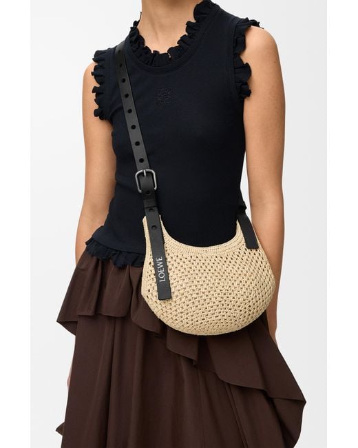 Loewe White Mini Punch Hole Hobo