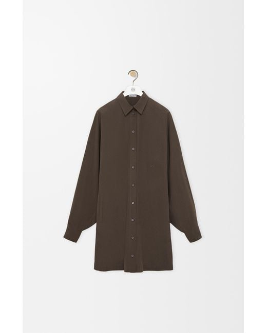 Loewe Brown Shirt Dress
