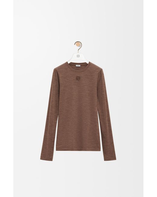 Loewe Brown Long Sleeve Top