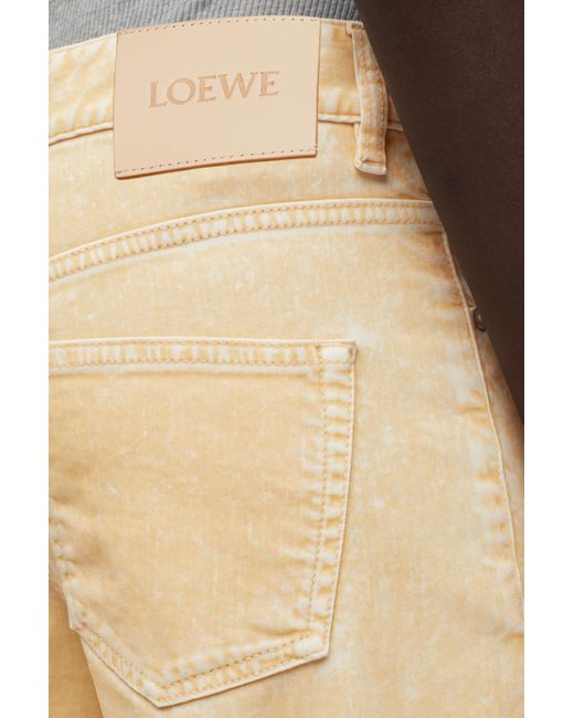 Loewe Metallic Luxury Jeans In Denim For