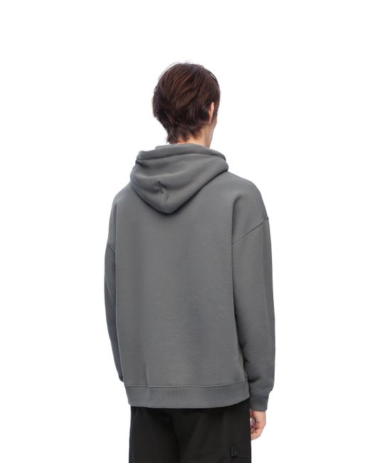 Loewe Blue Luxury Relaxed Fit Hoodie In Cotton For for men