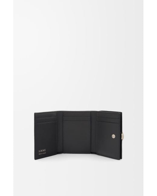 Loewe White Pebble Trifold Wallet