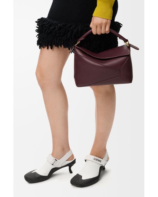Loewe Red Small Puzzle Edge Bag