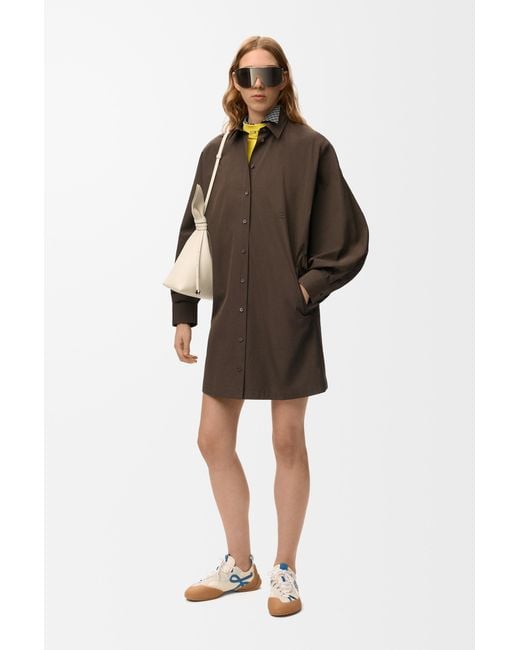 Loewe Brown Shirt Dress