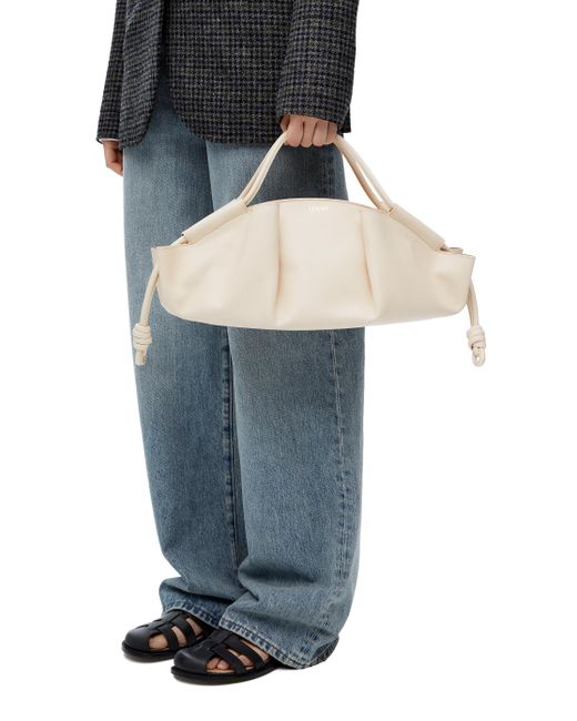 Loewe Luxury Paseo Bag In Shiny Nappa Calfskin in Natural | Lyst
