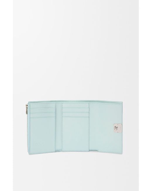 Loewe Blue Anagram Small Vertical Wallet